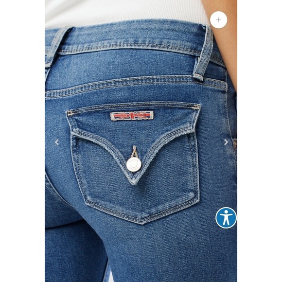 Hudson‎ Collin Skinny Jeans Womens Size 25 MidRise Flap Pocket - Picture 4 of 8